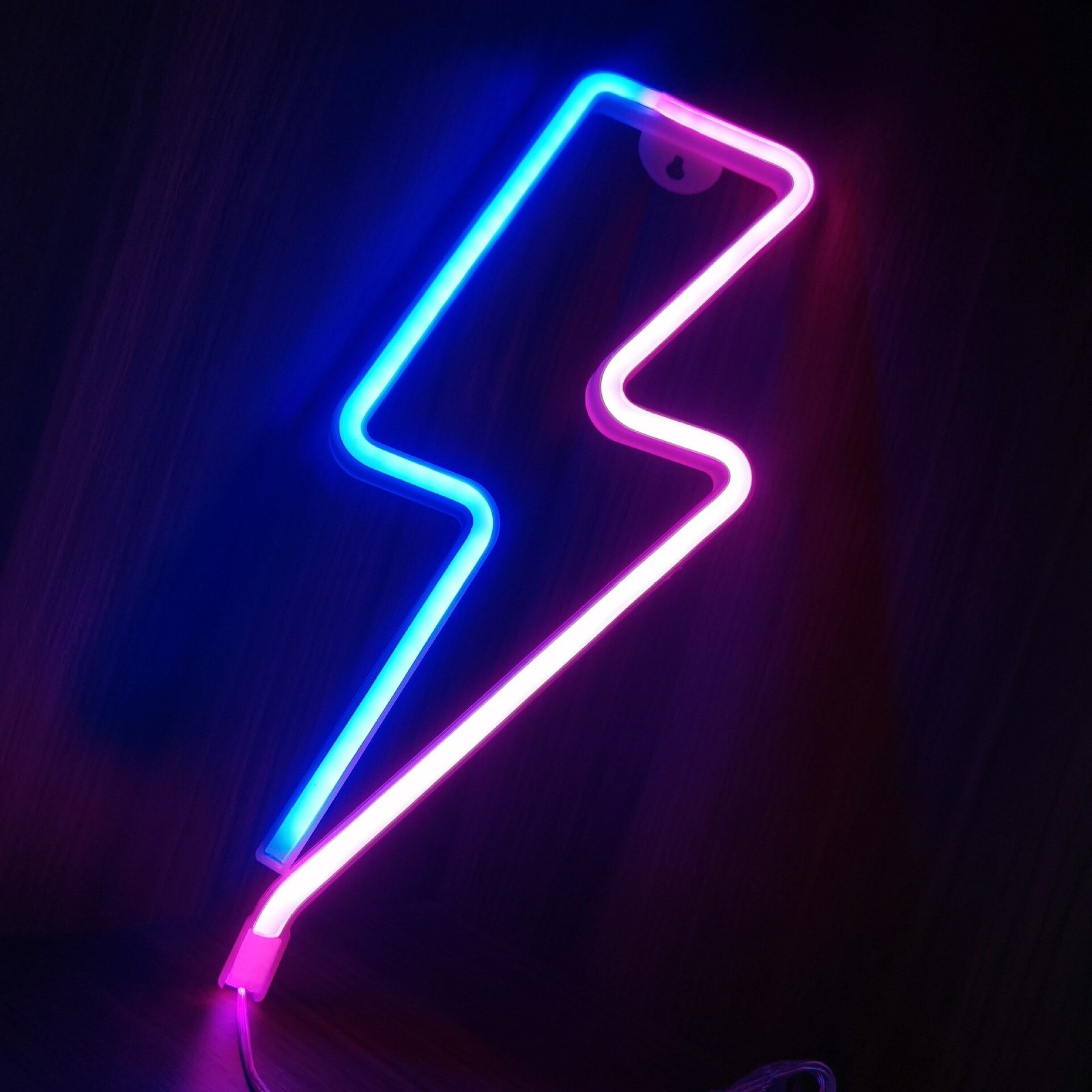 Lightning bolt neon 2024 sign pink